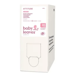 Detergente para ropa Baby Leaves sin perfume Attitude 80 lavados