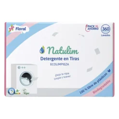 Detergente Tira Natulim Floral 360 lavados