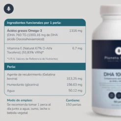 DHA 1000 mg Planeta Huerto 150 perlas