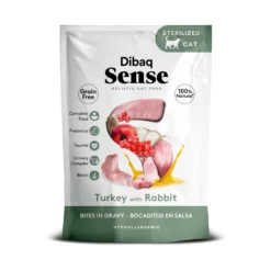 Dibaq Sense Bocaditos En Salsa Pavo Con Conejo, 12 Unidades X 100gr