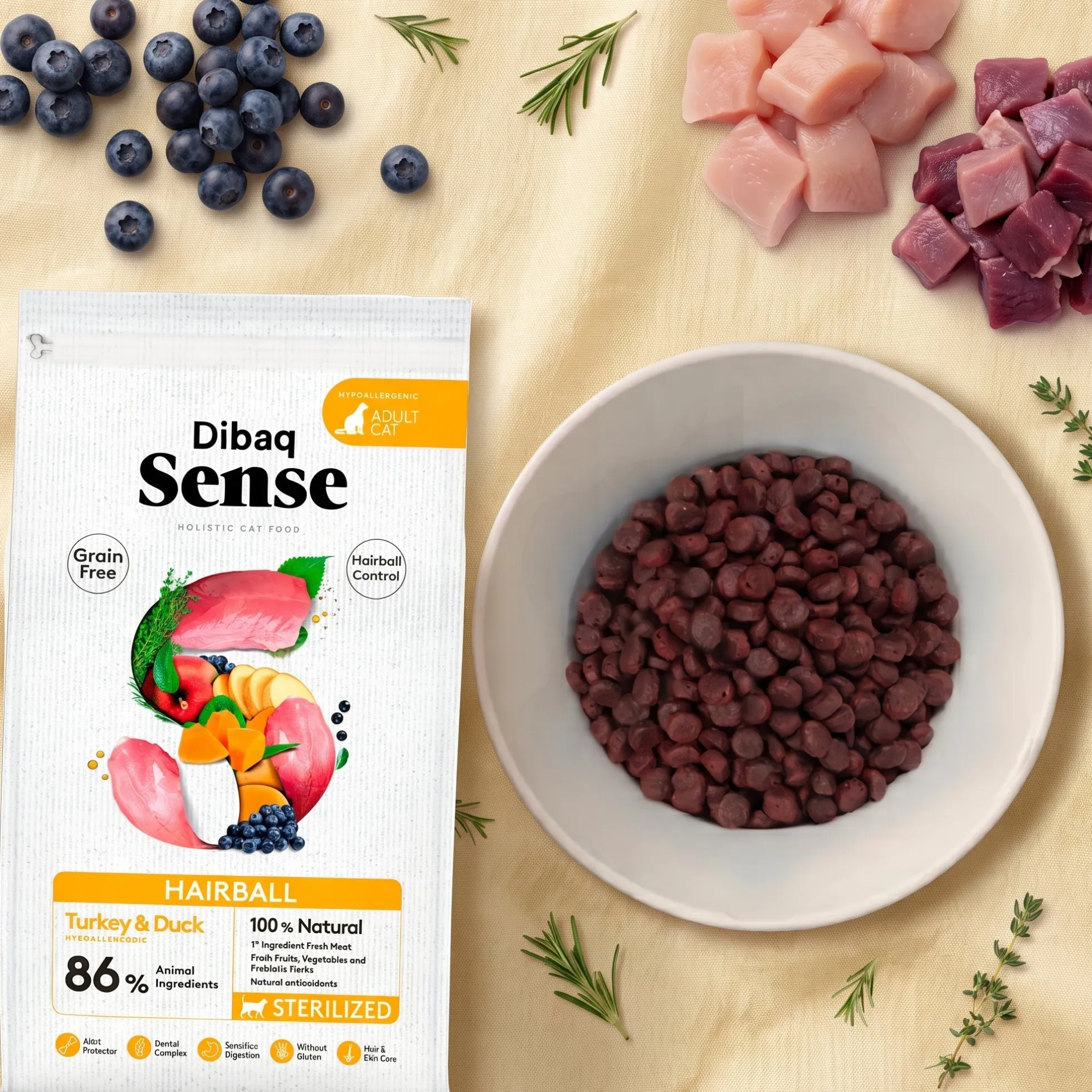 Dibaq Sense Grain Free Hairball 1,5 Kg