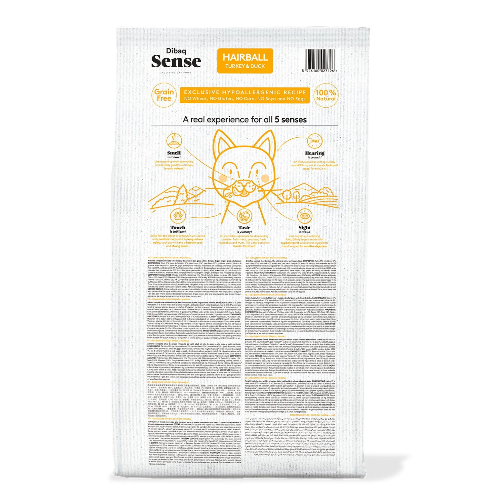 Dibaq Sense Grain Free Hairball 1,5 Kg