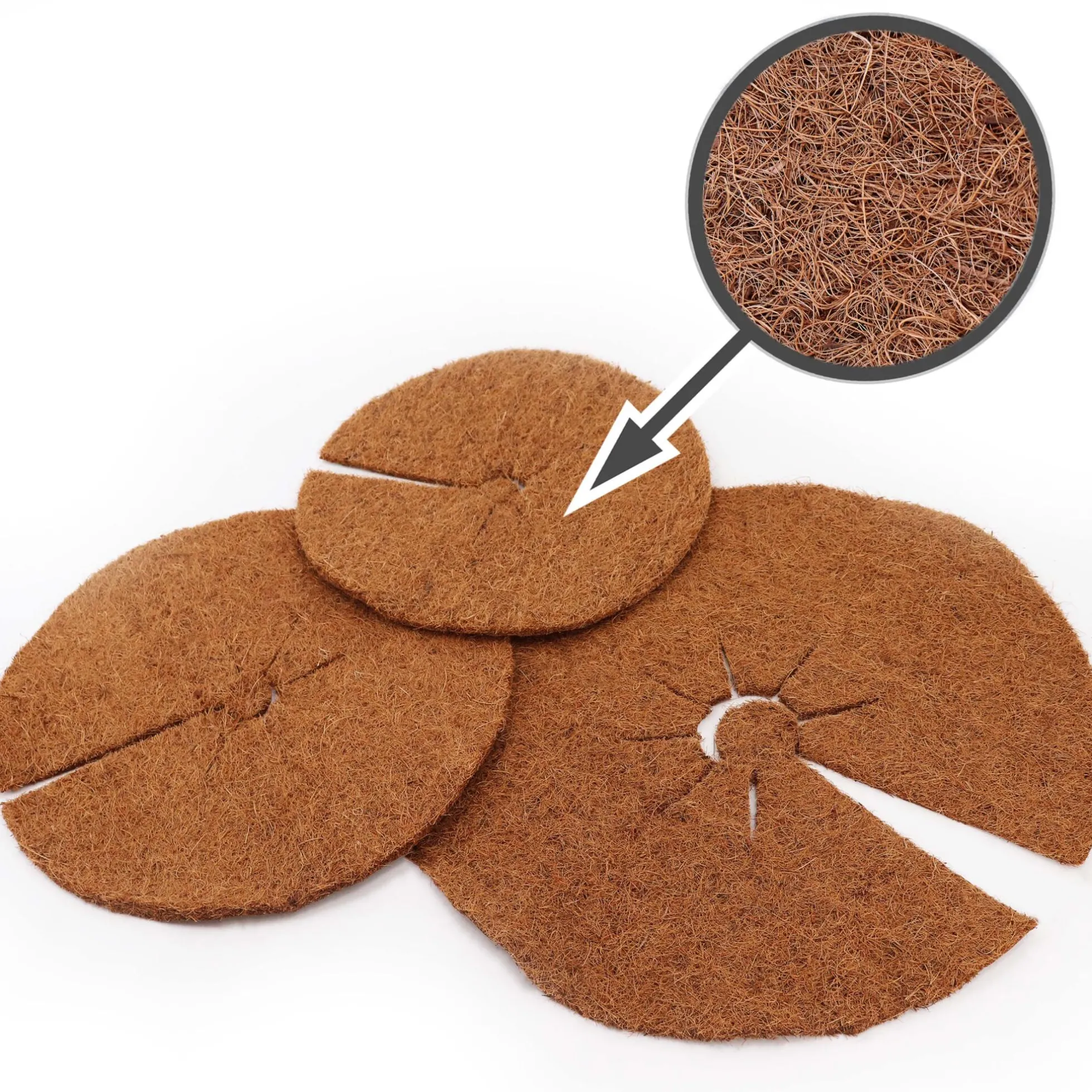 1 Disco Mulching De Coco 45cm Estera De Fibra De Coco Estera Protectora De Plantas De Fibra De Coco Coco