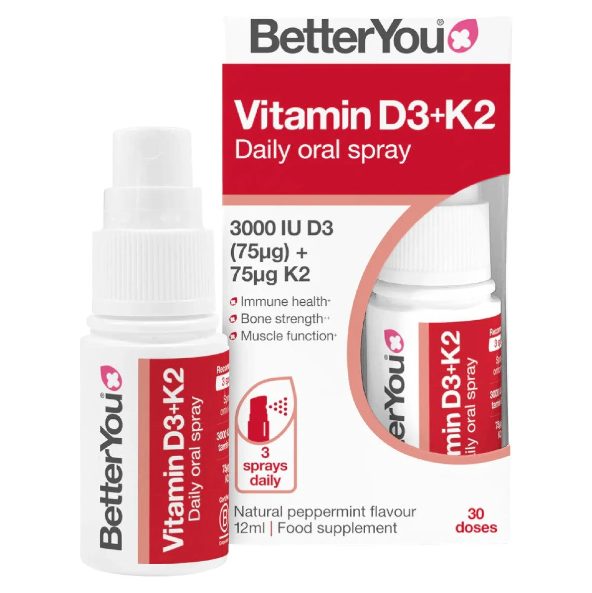 Dlux+ Vitamin D+k2 Daily Oral Spray 12 Ml