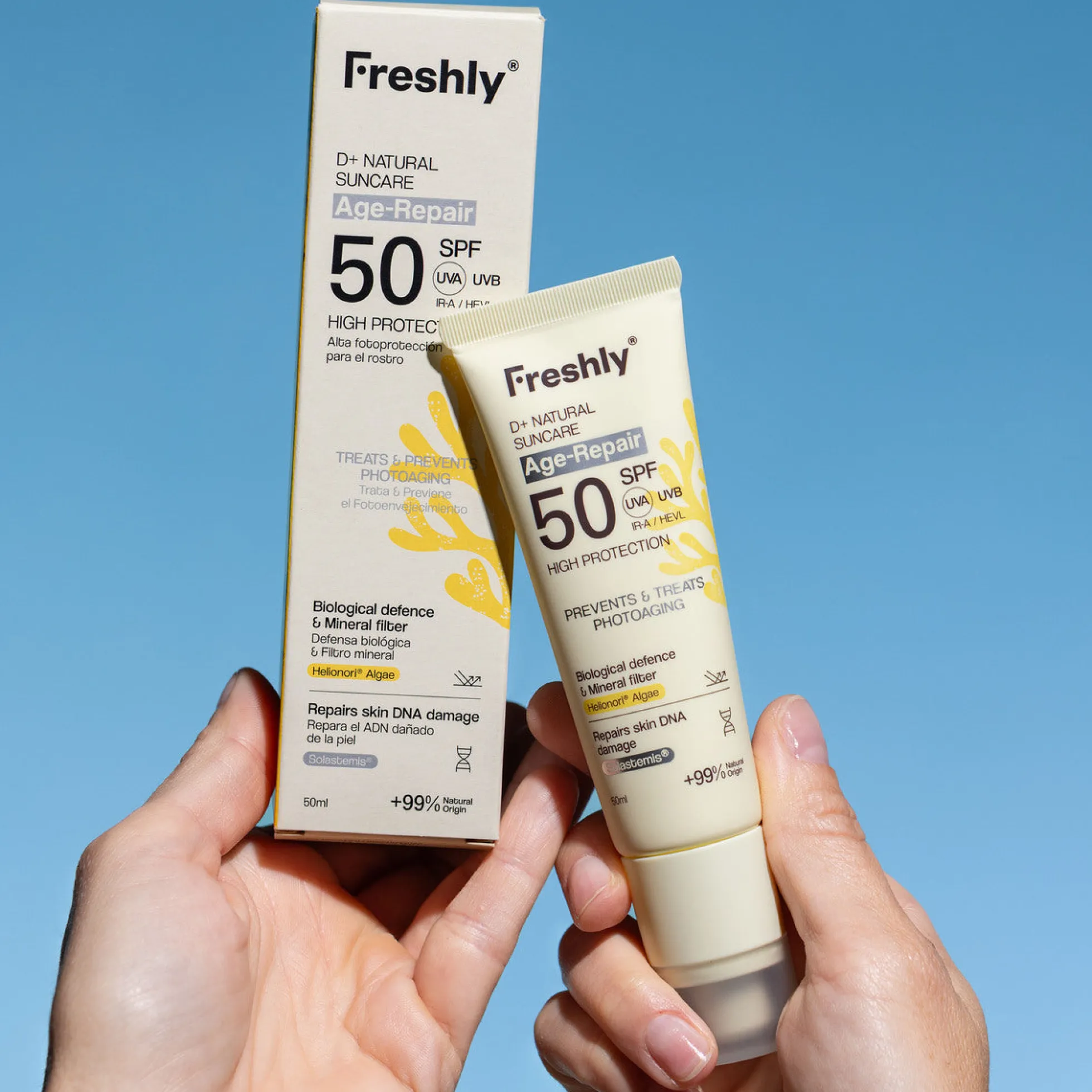 D+ Natural Suncare Age-Repair SPF50 Freshly Cosmetics 50ml