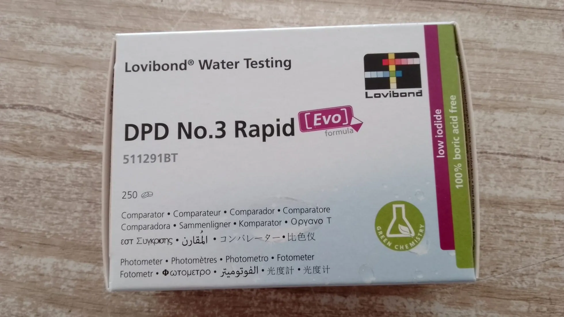 01425 | Dpd Nº 3 (250 Unidades) Para Pooltester, Checkit Y Poolcheck -no Apto Para Fotometro