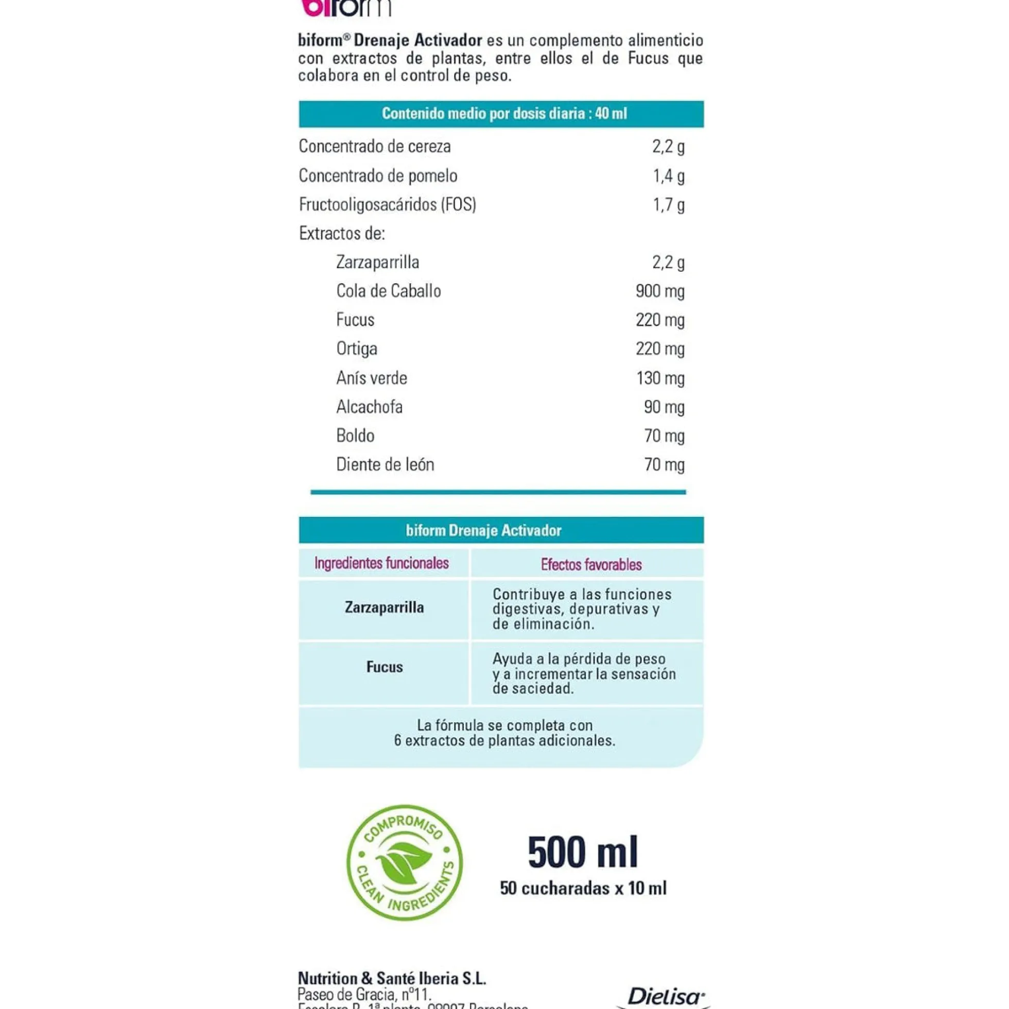 Drenaje Activador BIFORM 500ml