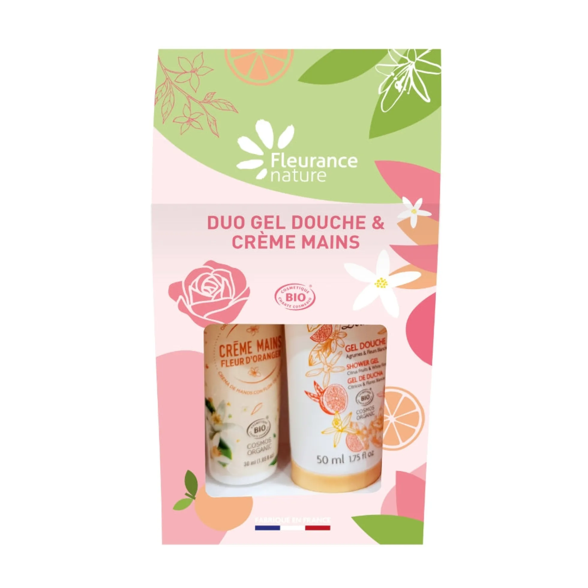 Duo Gel Ducha Rosa 50ml + Crema Manos Rosa 30ml