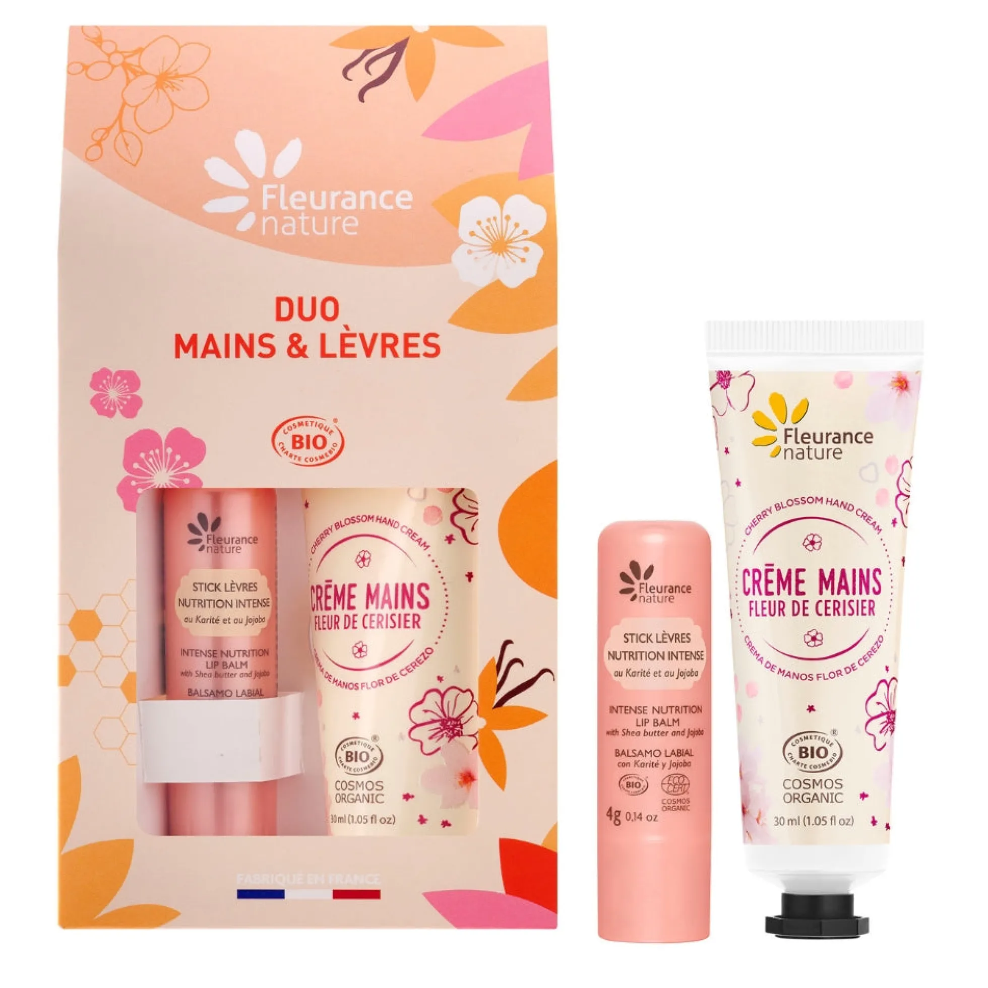 Duo Stick Labios 4g + Crema Manos Flor De Cerezo 30ml