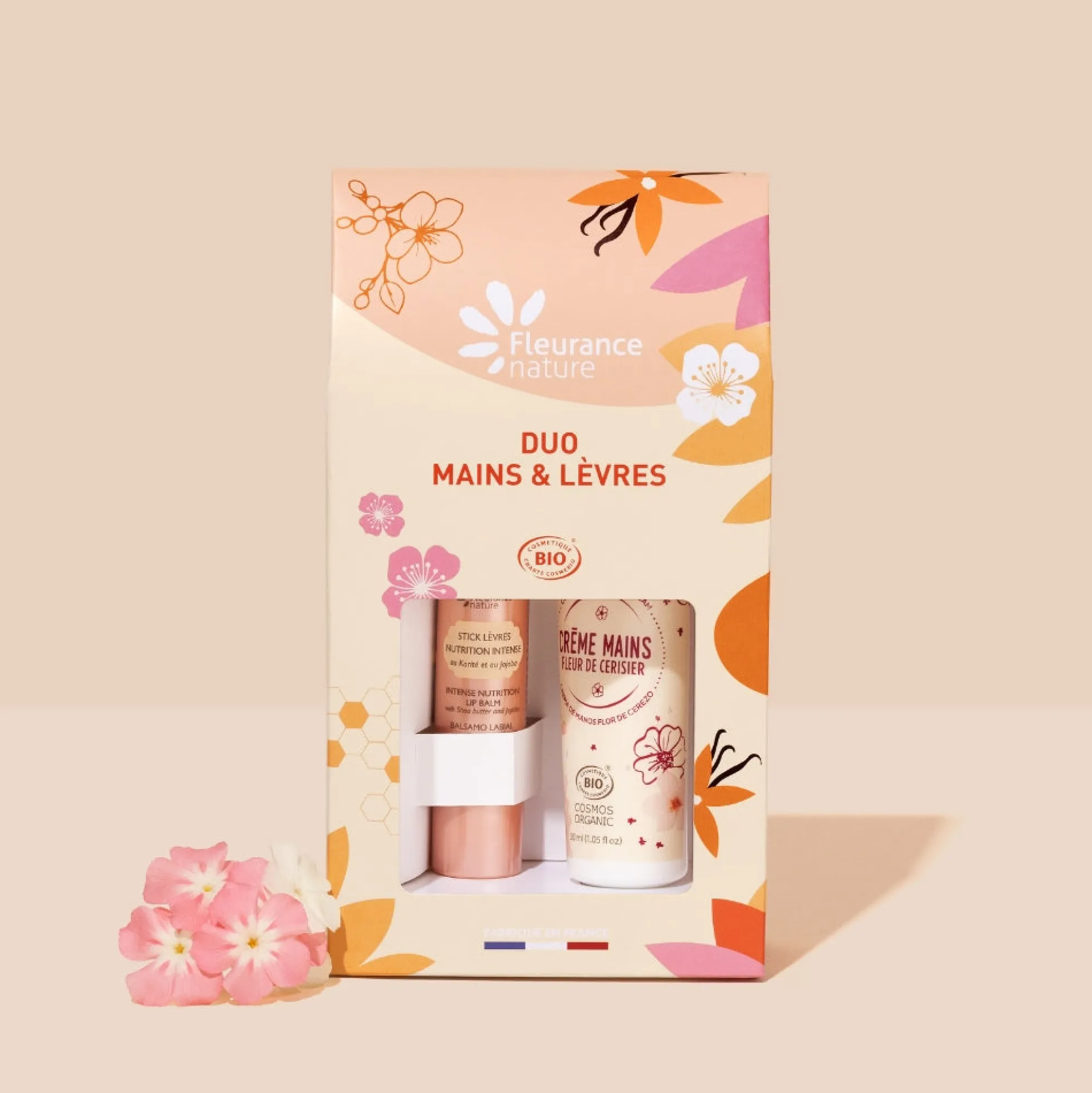 Duo Stick Labios 4g + Crema Manos Flor De Cerezo 30ml