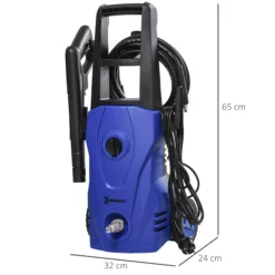 Durhand Hidrolimpiadora 1600w Caudal 432l/h Bomba De Aluminio Presión De 130 Bar