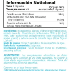 Ecdysterone (ecdisterona) - 90 Cápsulas Vegetales - Complejos Testosterona - Smart Supplements