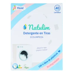 Eco Tiras de Lavar Floral, Natulim, 40 lavados