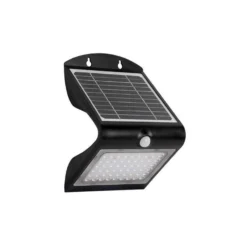 Elbat Aplique Led Solar Doble Iluminacion 4w - 500lm - Luz Fria 6000k - Luz Calidad 3000k - Sensor De Movimiento