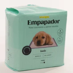 30 Empapadores Higiénicos Para Perro Wuapu, Gran Poder De Absorción. Talla L 60x90 Cm