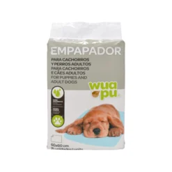 15 Empapadores Higiénicos Para Perro Wuapu, Gran Poder De Absorción. Talla M 60x60 Cm