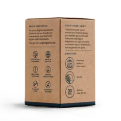Enjuague Bucal sabor Menta 180 tabletas Georganics