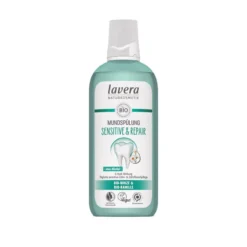 Enjuague bucal sensible y reparador con fluor Lavera 100 ml
