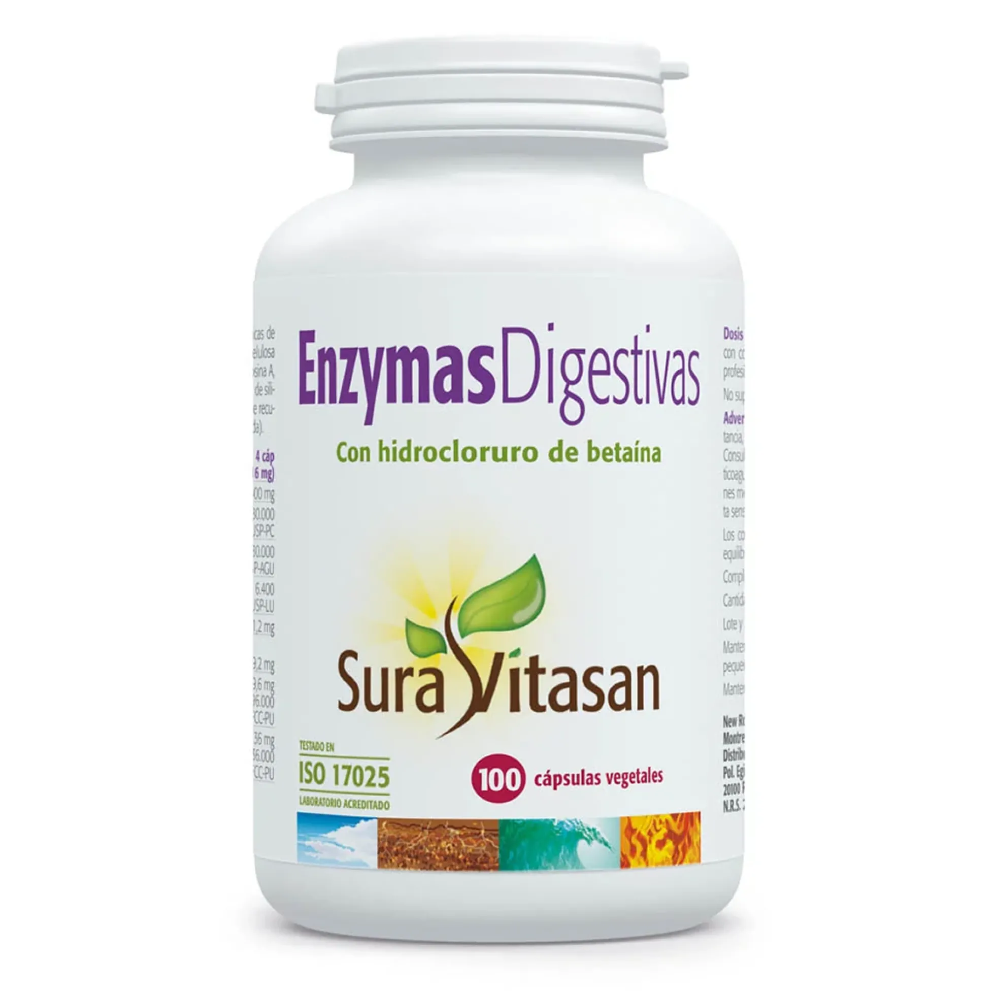 Enzimas digestivas Sura Vitasan 100 cápsulas