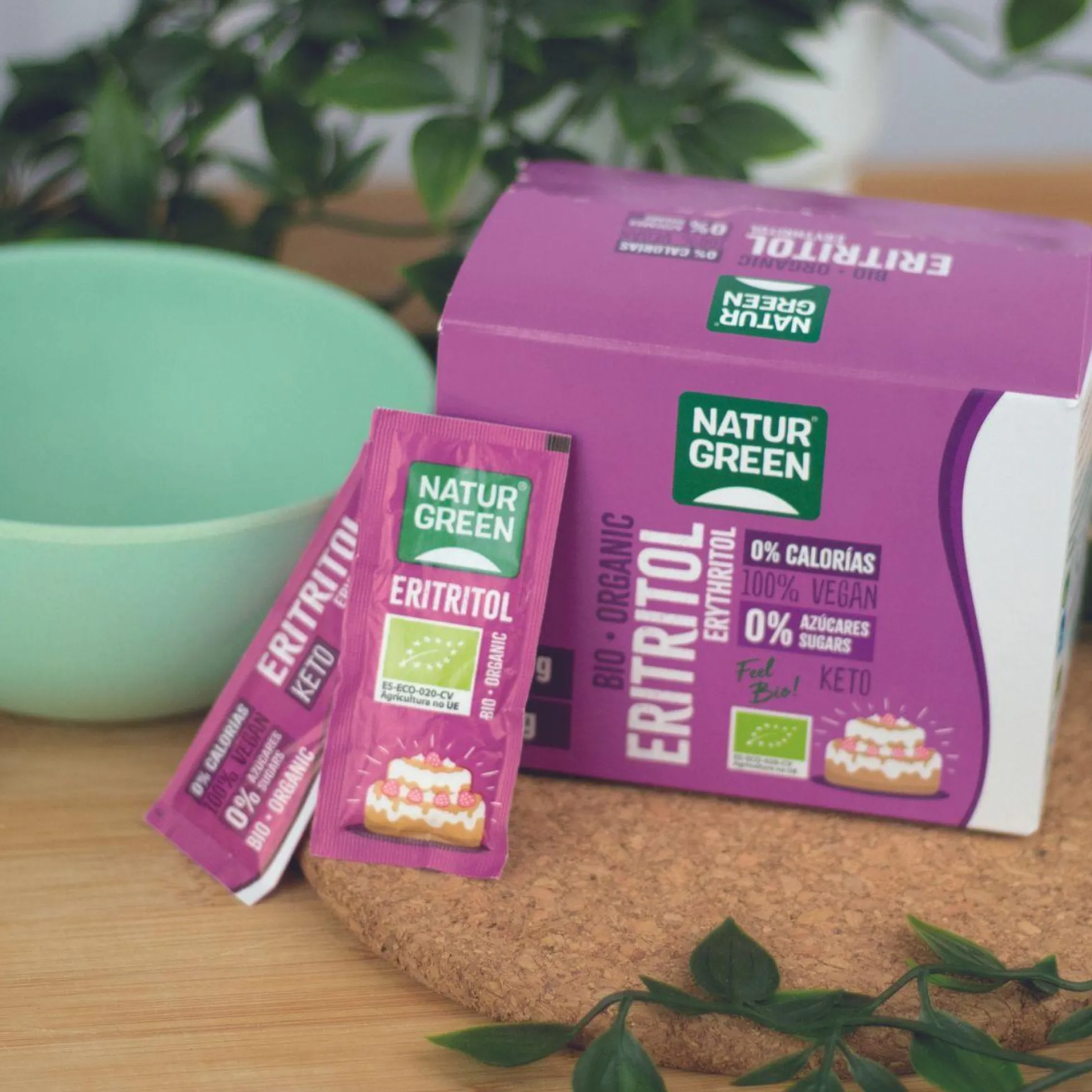 Eritritol Bio NaturGreen 54 Sticks monodósis de 5 gr