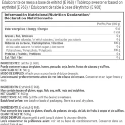 Eritritol En Polvo - 500g - Edulcorantes Y Saborizantes - Masmusculo