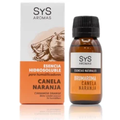 Esencia Hidrosoluble Canela-Naranja SYS Aromas 50 ml | Aroma Cítrico y Especiado | Para Humidificadores y Difusores