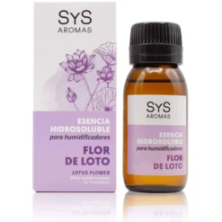 Esencia Hidrosoluble Flor de Loto SYS Aromas 50 ml | Aroma Floral y Oriental | Para Humidificadores y Difusores
