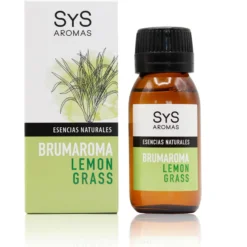 Esencia Hidrosoluble Lemongrass SYS Aromas 50 ml | Aroma Cítrico y Fresco | Para Humidificadores y Difusores