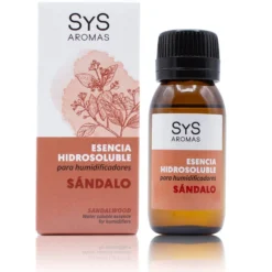 Esencia Hidrosoluble Sándalo SYS Aromas 50 ml | Aroma Especiado y Amaderado | Para Humidificadores y Difusores