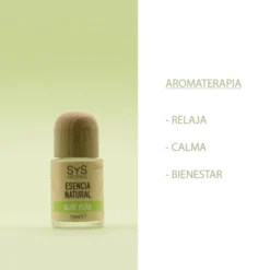 Esencia Natural Aloe Vera SYS Aromas 12 ml | Aroma Fresco y Herbal | Para Quemadores y Humidificadores