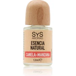 Esencia Natural Canela-Manzana SYS Aromas 12 ml | Aroma Dulce y Afrutado | Para Quemadores y Humidificadores