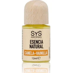 Esencia Natural Canela-Vainilla SYS Aromas 12 ml | Aroma Dulce y Cálido | Para Quemadores y Humidificadores