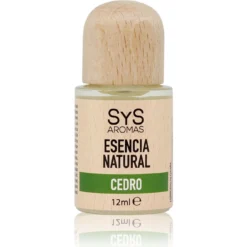 Esencia Natural Cedro SYS Aromas 12 ml | Aroma Oriental y Amaderado | Para Quemadores y Humidificadores