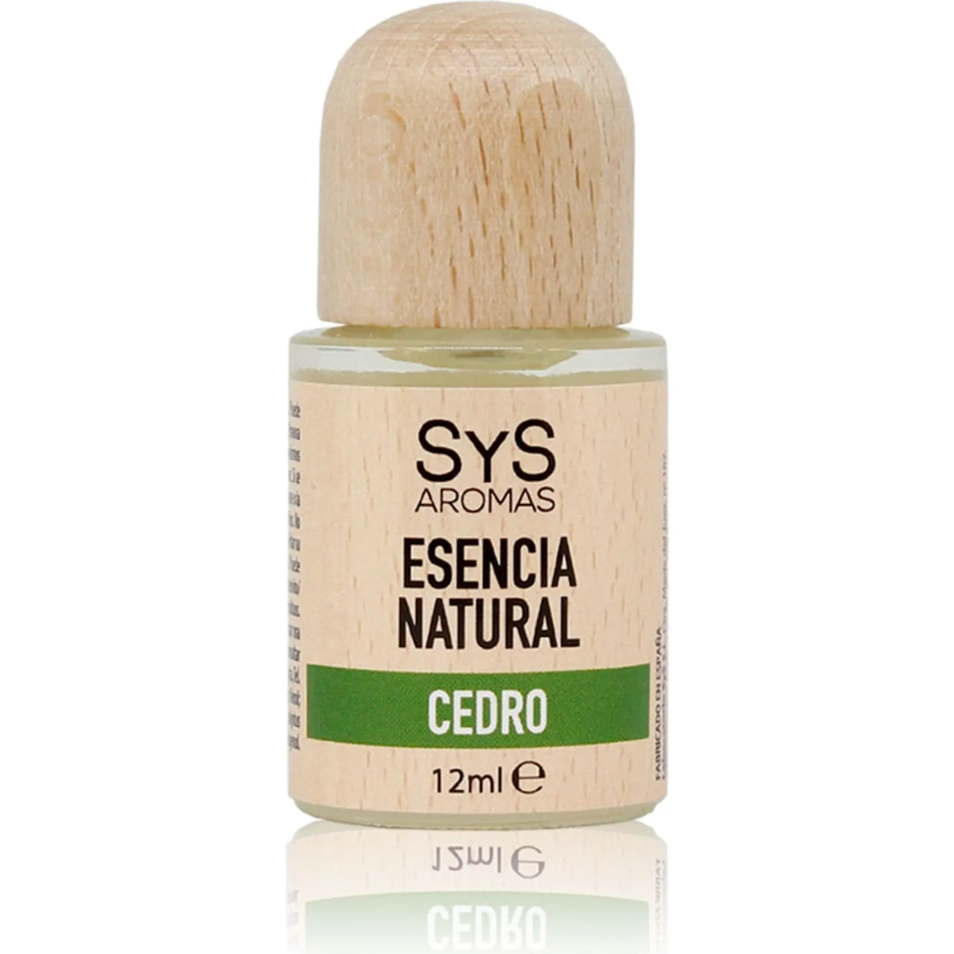 Esencia Natural Cedro SYS Aromas 12 ml | Aroma Oriental y Amaderado | Para Quemadores y Humidificadores