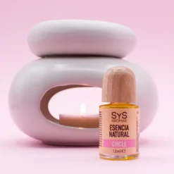 Esencia Natural Chicle SYS Aromas 12 ml | Aroma Dulce y Afrutado | Para Quemadores y Humidificadores