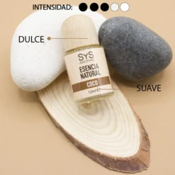 Esencia Natural Coco SYS Aromas 12 ml | Aroma Dulce y Afrutado | Para Quemadores y Humidificadores
