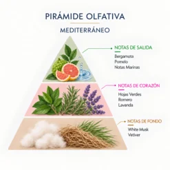 Esencia Natural Mediterráneo SYS Aromas 12 ml | Aroma Fresco y Cítrico | Para Quemadores y Humidificadores