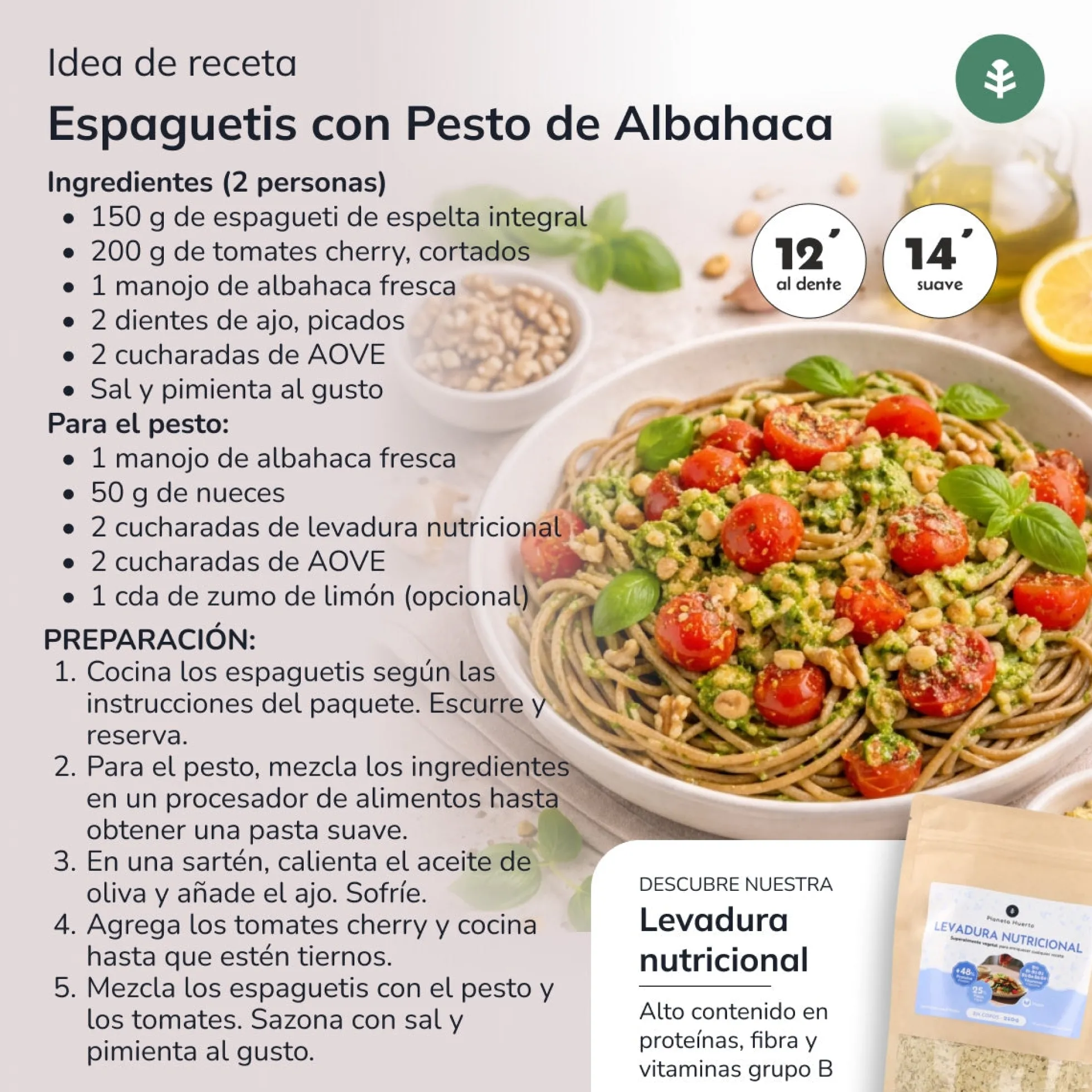 Espagueti de espelta integral ECO Planeta Huerto 500gr