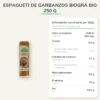 Espagueti de Garbanzos Biográ BIO 250 g