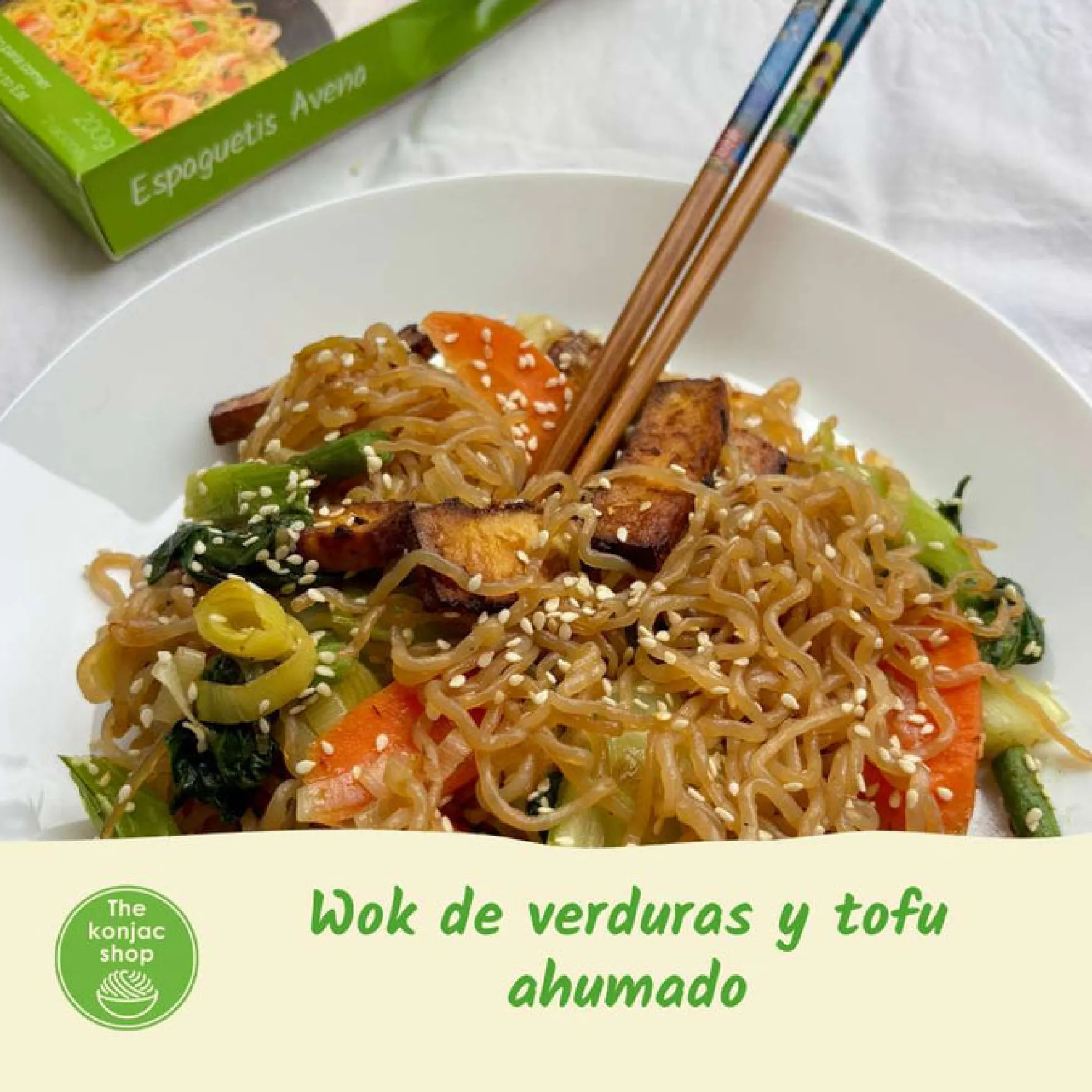 Espaguetis de Konjac y Avena Sin gluten The Konjac Shop 200g