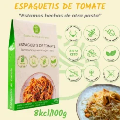 Espaguetis konjac tomate The Konjac Shop 270g