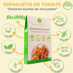 Espaguetis konjac tomate The Konjac Shop 270g