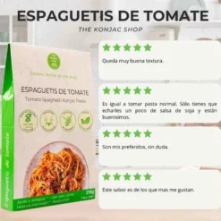 Espaguetis konjac tomate The Konjac Shop 270g
