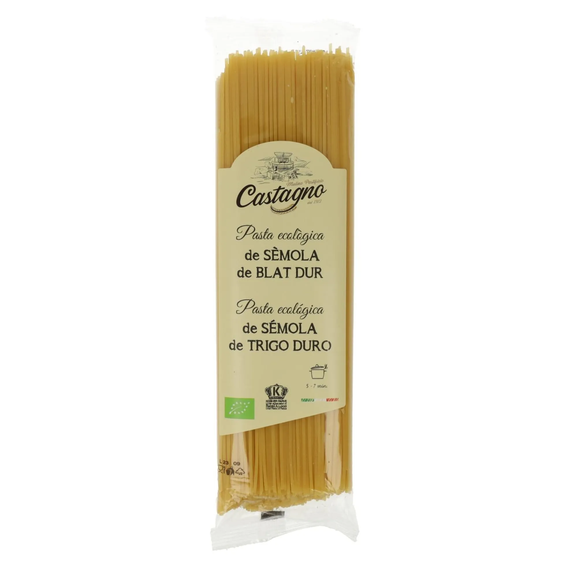 Espaguetis Trigo Duro ECO Castagno 500 g