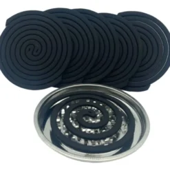 Espiral antimosquitos citronela con soporte metálico 10 ud Roura