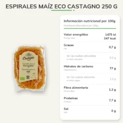 Espirales Maíz ECO Castagno 250 g