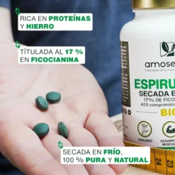 Espirulina Bio, 17% Ficocianina | 400 Comprimidos