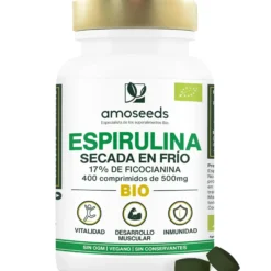 Espirulina Bio, 17% Ficocianina | 400 Comprimidos