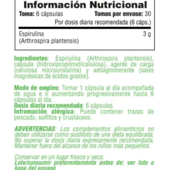 Espirulina 500mg - 180 Cápsulas Vegetales - Espirulina - Smart Supplements