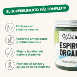 Espirulina Orgánica Suplemento natural para mascotas Wild Balance 100 g